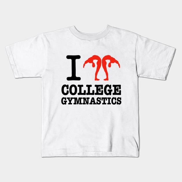 College Salute Kids T-Shirt by GymCastic